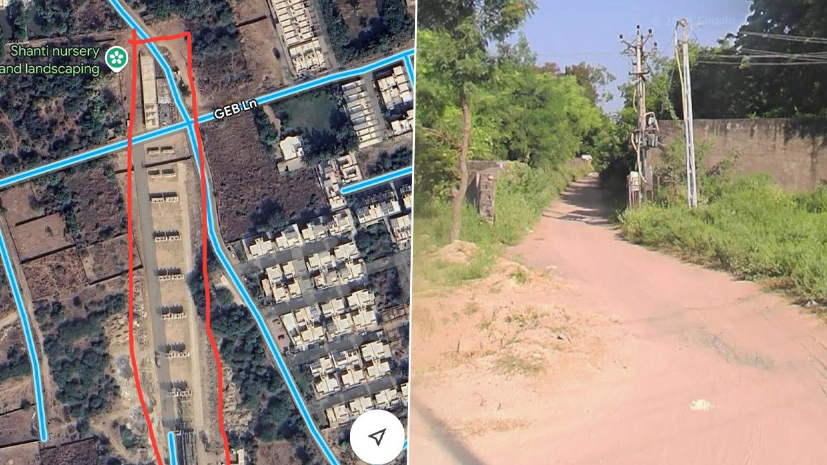 Bopal-Ghuma-Shilaj Railway Overbridge Ends at a Private Plot Wall — photo 2