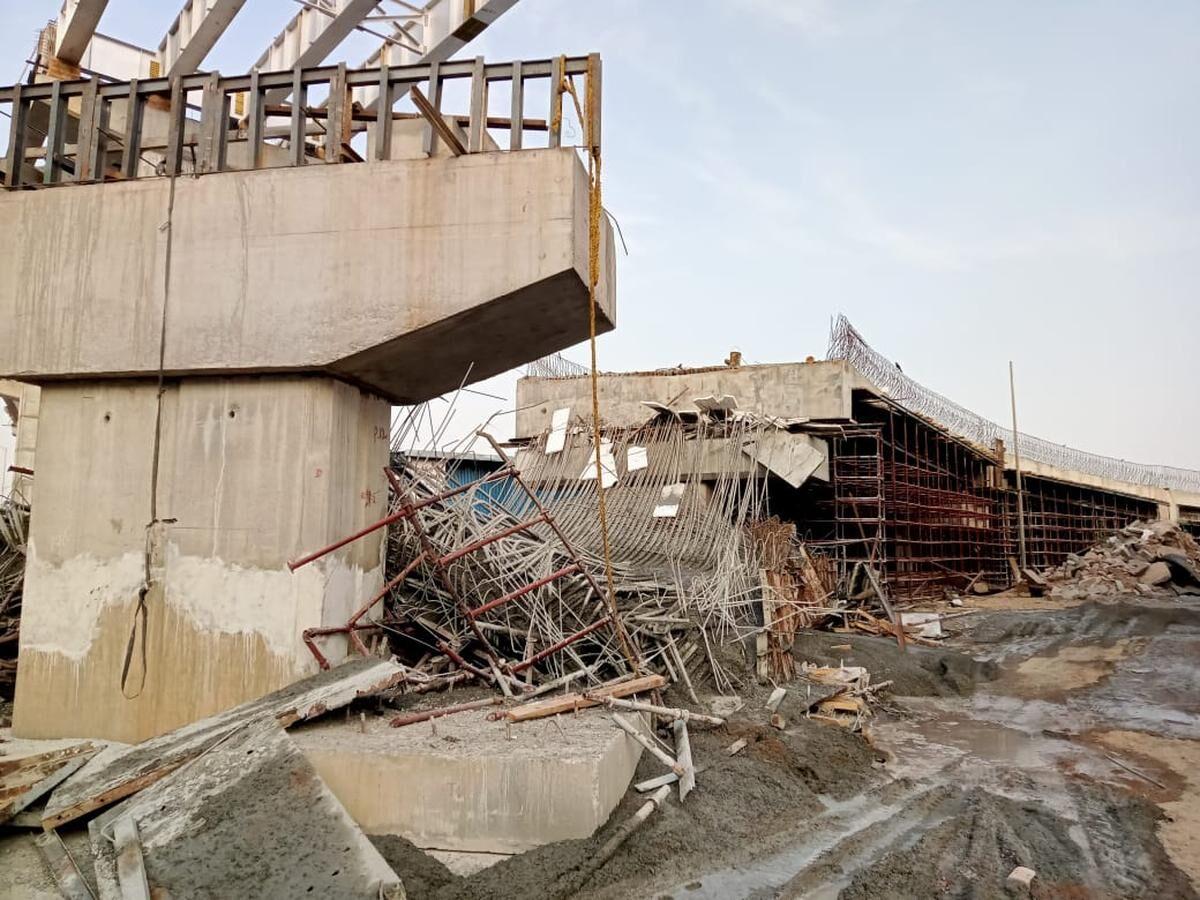 Bairamalguda flyover slab collapse