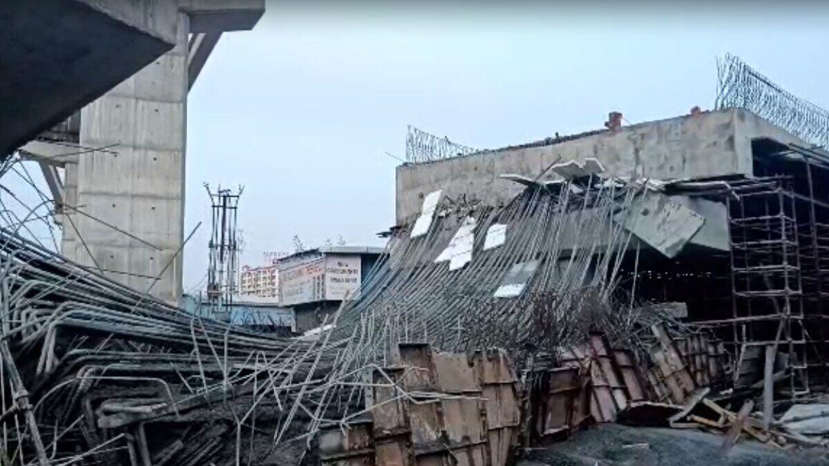 Bairamalguda flyover slab collapse — photo 2