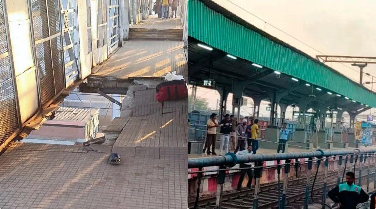 Balharshah Junction foot overbridge collapse