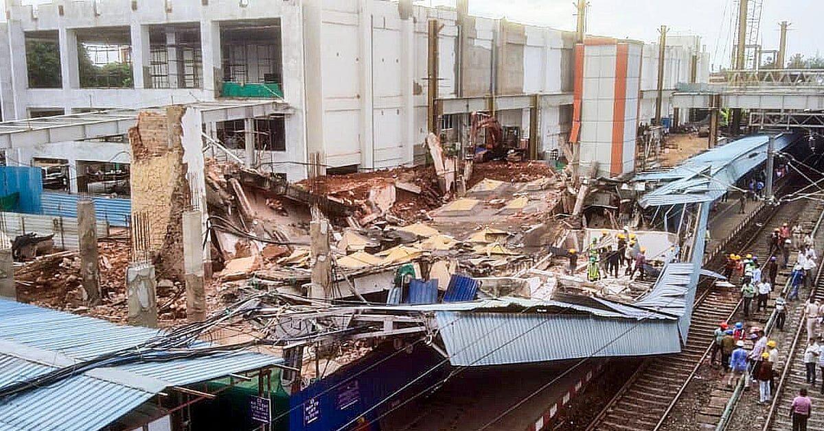 Cuttack Railway Station — Wall and Shed Collapse During Redevelopment