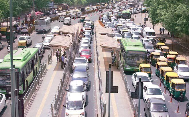 Delhi BRT (Bus Rapid Transit) corridor