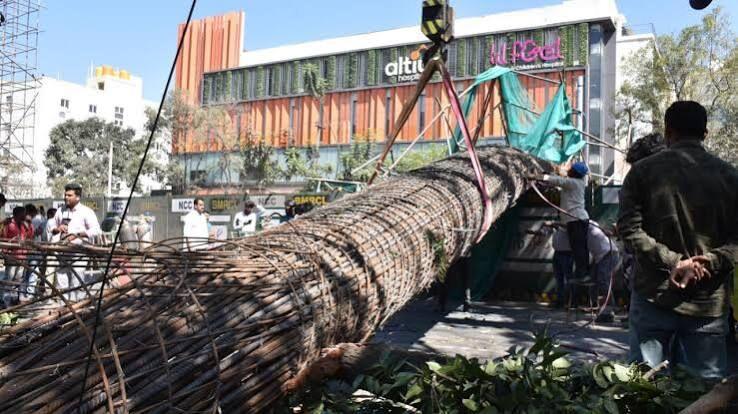 Namma Metro (BMRCL) under-construction pillar collapse — photo 2