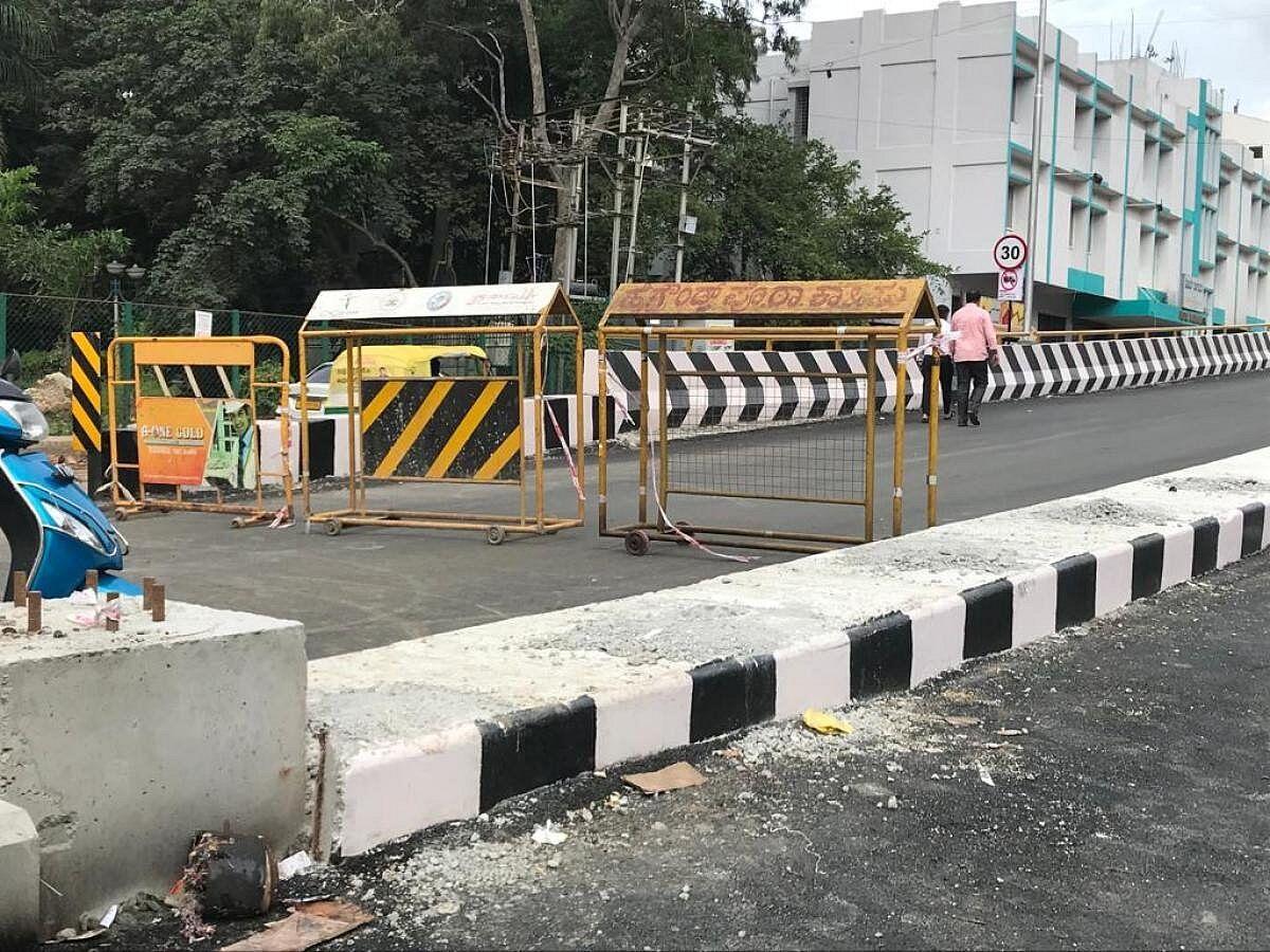 Sivananda Circle Flyover — Barricaded Days After Launch